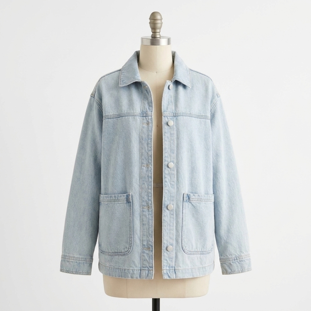 NEW Z SUPPLY on the road denim jacket in faded indigo